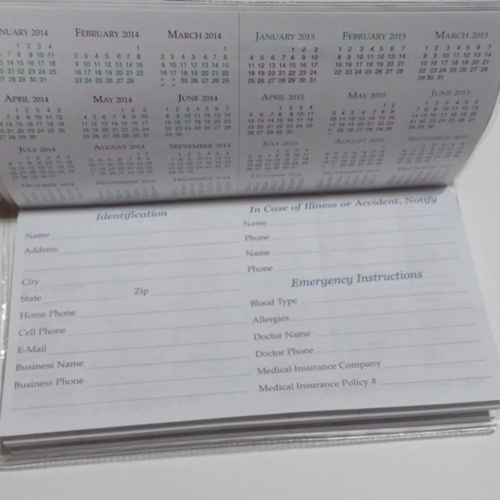 5/$15 Quilt Pocket Planner 2014-2015